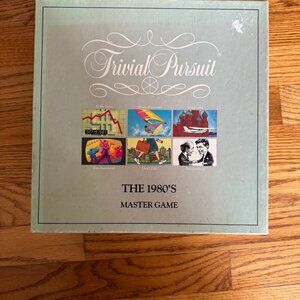 Trivial Pursuit The 1980's Master Game Classic Family Trivia Board Game COMPLETE